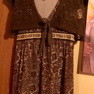 Very nice intuitions dressy long tank with jacket